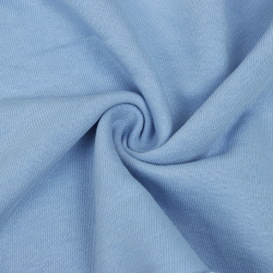 Ткань Футер 3-х нитка, Петля, цвет Светло-Голубой (на отрез)  в Азове