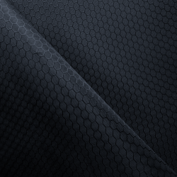 Ткань Оксфорд 300D PU Рип-Стоп СОТЫ, цвет Черный (на отрез)  в Азове