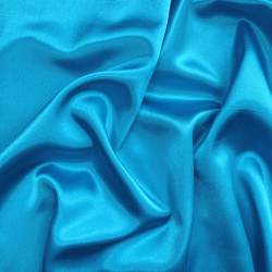 *Ткань Атлас-сатин, цвет Голубой (на отрез)  в Азове
