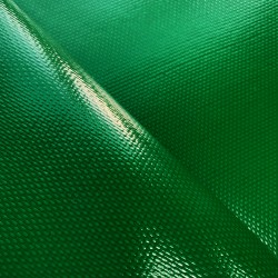 Ткань ПВХ 600 гр/м2 плотная, Зелёный (Ширина 150см), на отрез  в Азове