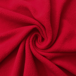 Флис Односторонний 130 гр/м2, цвет Красный (на отрез)  в Азове