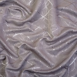 Ткань Блэкаут для штор светозатемняющая 75% &quot;Ледовое тиснение цвет Серый&quot; (на отрез)  в Азове