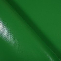 Тентовый материал ПВХ 450 гр/м2, Зелёный (Ширина 160см), на отрез  в Азове, 450 г/м2, 799 руб