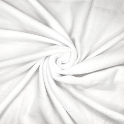 Флис Односторонний 130 гр/м2, цвет Белый (на отрез)  в Азове