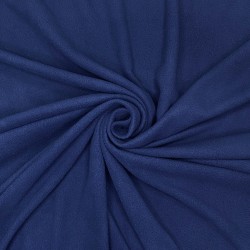 Флис Односторонний 130 гр/м2, цвет Темно-синий (на отрез)  в Азове