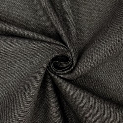 Ткань Рогожка (мебельная), цвет Тёмно-Серый (на отрез)  в Азове