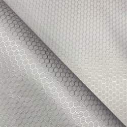 Ткань Оксфорд 300D PU Рип-Стоп СОТЫ, цвет Светло-Серый (на отрез)  в Азове