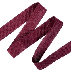Окантовочная лента-бейка, цвет Бордовый 22мм (на отрез)  в Азове