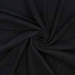 Флис Односторонний 130 гр/м2, цвет Черный (на отрез)  в Азове