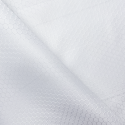 Ткань Оксфорд 300D PU Рип-Стоп СОТЫ, цвет Белый (на отрез)  в Азове