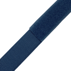 Контактная лента 25мм цвет Синий (велькро-липучка, на отрез)  в Азове
