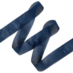 Окантовочная лента-бейка, цвет Синий 22мм (на отрез)  в Азове