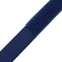 Контактная лента 25мм цвет Тёмно-Синий (Велькро-липучка), на отрез  в Азове