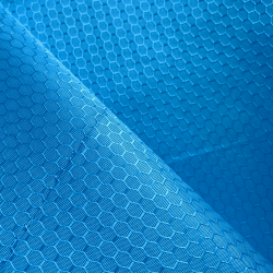Ткань Оксфорд 300D PU Рип-Стоп СОТЫ, цвет Голубой (на отрез)  в Азове