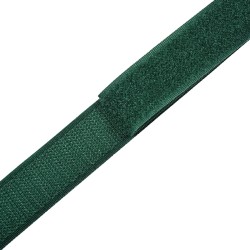 Контактная лента 25мм цвет Зелёный (велькро-липучка, на отрез)  в Азове
