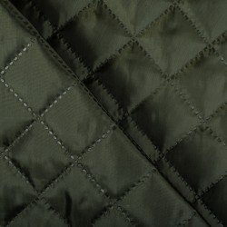 Стеганая подкладочная ткань с синтепоном (100гр/м2), цвет Хаки (на отрез)  в Азове