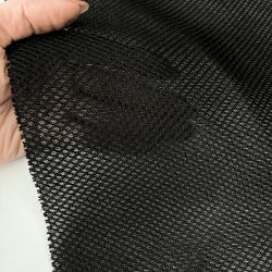 Сетка 3D трехслойная Air mesh 165 гр/м2, цвет Черный (на отрез)  в Азове