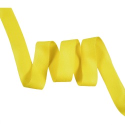 Окантовочная лента-бейка, цвет Жёлтый 22мм (на отрез)  в Азове